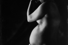 Babybauch Nassplatte